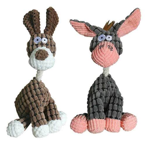 Fun Pet Toy Donkey S Corduroy Chew Toy For Dogs Puppy Sq