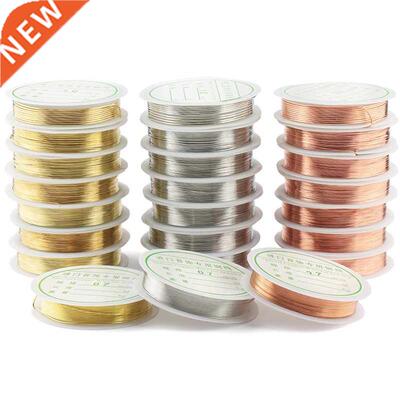 0.2-1mm silver/gold/rose gold copper wire for Bracelet Neckl