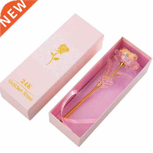 Creative 24K Foil Gold Rose Lasts Forever Love Wedding