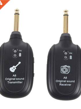 Hot A8 Guitar Wireless System Transmitter Receiver Built-in
