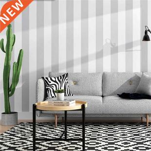 Nordic yle Gray Vertical ripes Wallpaper Living Room Bed