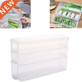 Multi Layers Food Storage Box White Transparent