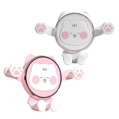 Car Mount for Phone Kitty Cartoon Car Phone Holder Kawaii Ha