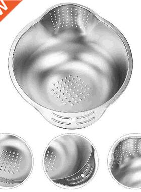 Strainer Colander Basket Washing Bowl Vegetable Rice Fruit