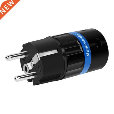 Monosaudio E104R/F104R Rhodium plated Pure Copper Schuko Pow
