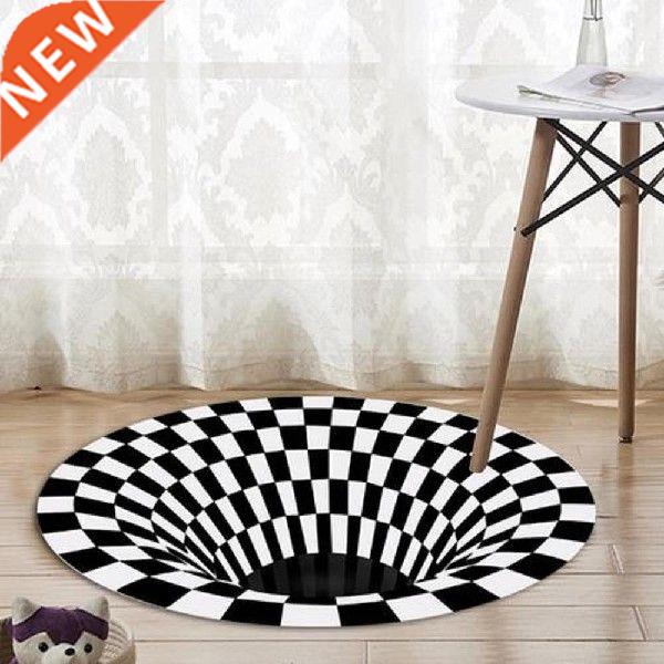 3D Carpet 3D Three-dimensional Black & White Stereo Visi