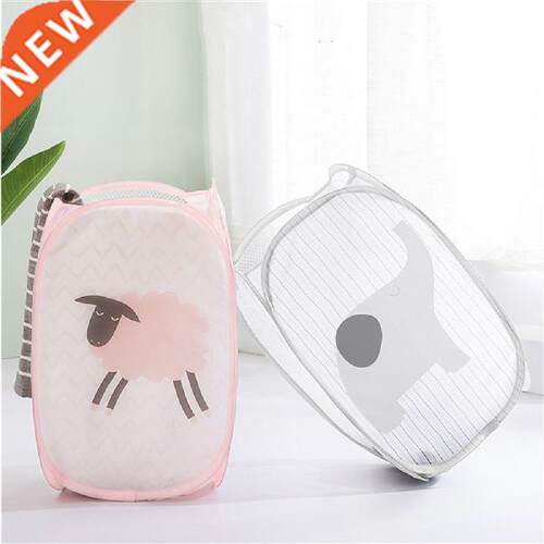 Folding Laundry Basket Storage Bin Bag Hamper Collapsible