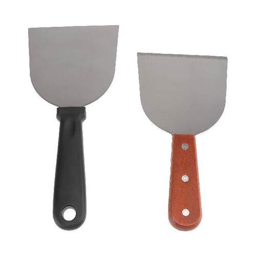2pcs Stainless Steel Shovel Pancake Shovel Tool Wooden