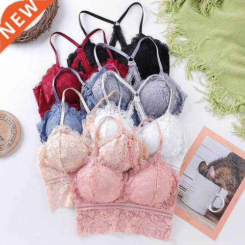 2021 New Women Lace Bra Top Hollow Out Bralette Push Up Unde