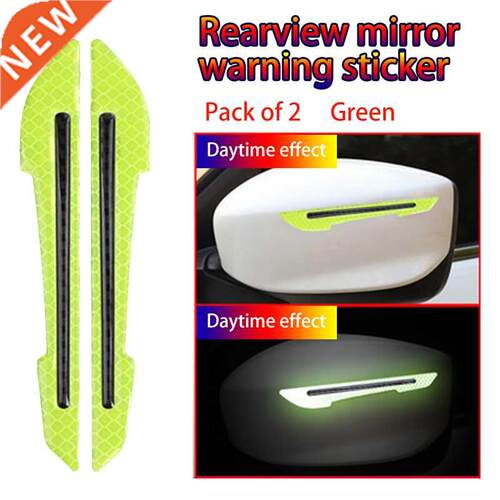 2PCS Car Reflective Stickers Warning Strip Tape Traceless Pr