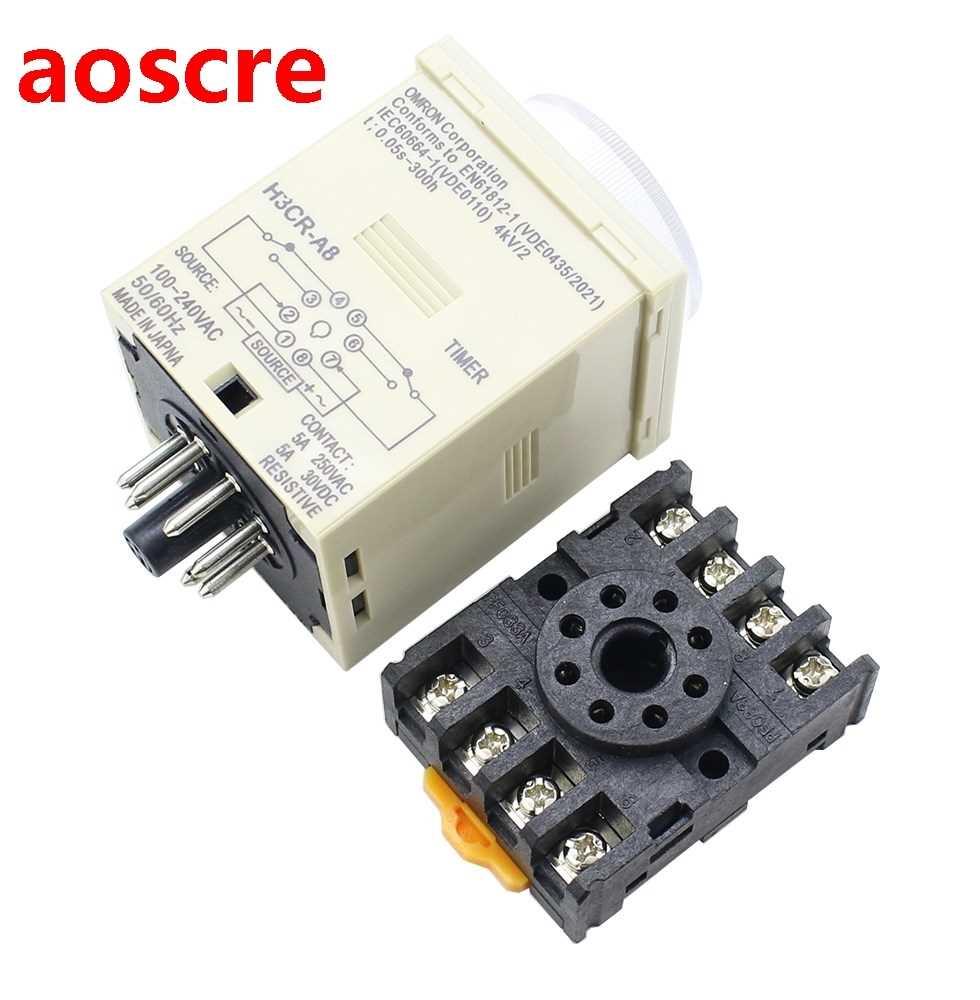 H3CR-A8 8 pin time relay / timer 100-240VAC universal