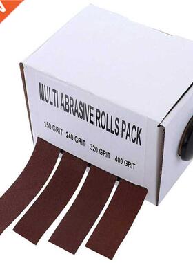 4 Rolls Sanding Belt Drawable Emery Cloth Sandpaper Dry