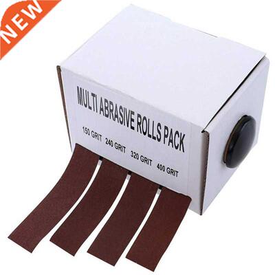 4 Rolls Sanding Belt Drawable Emery Cloth Sandpaper Dry