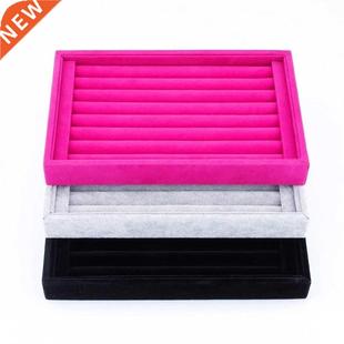 Velvet Suede Ring Earrings Organizer Ear Studs Jewelry Displ