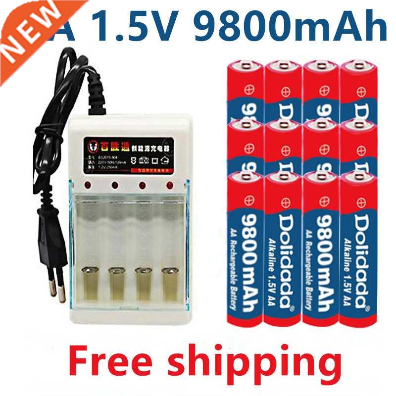 2-16pcs New Tag AA battery 9800 mah rechargeable battery AA图片