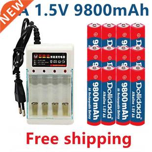 2-16pcs New Tag AA battery 9800 mah rechargeable battery AA