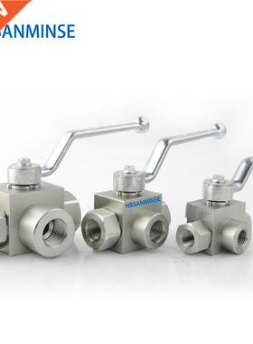 Hydraulc Hgh Pressure Ball Valve KHB 3 Way Valve Male Thre