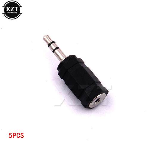 5pcs 2.5mm Female to 3.5mm Male Audio Stereo Headphones jac