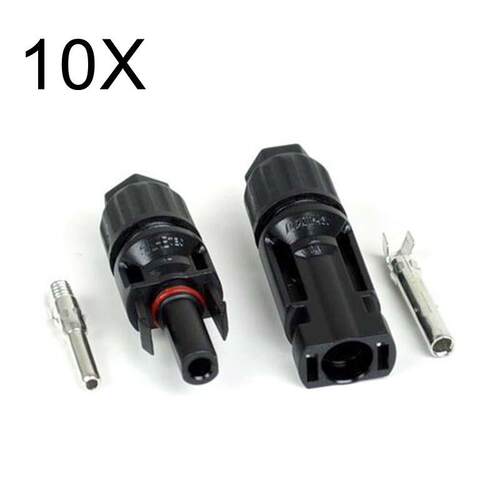 10 Pairs MC4 30A Male Female M/F Wire PV Cable Connector Set