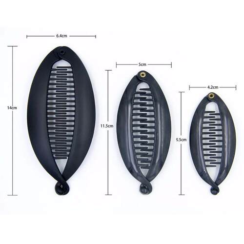 Multi-Sizes Fish Shape Hair Claws Clips tail Holder for Wome