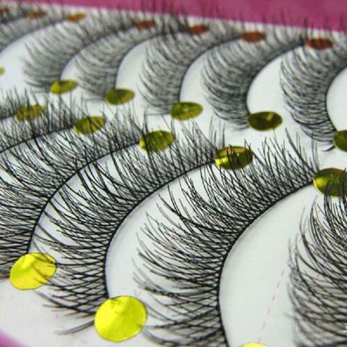 10 Pairs False Eyelashes Extension Natural Makeup Beauty