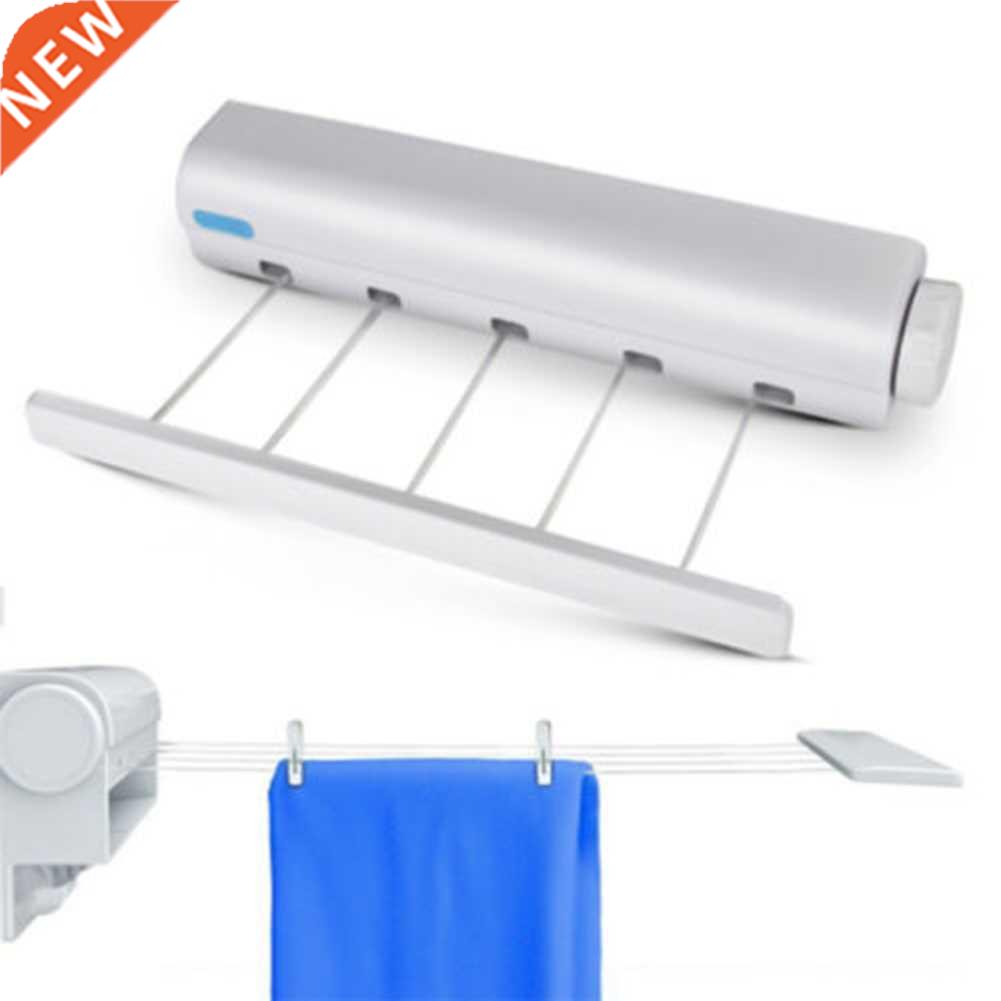 Retractable Laundry Hanger Wall Mounted Clothes Line Clothes