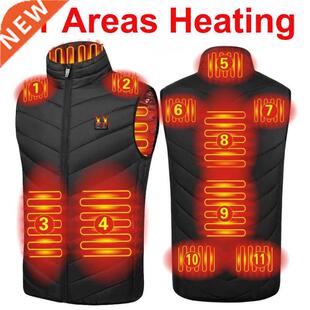 11 Areas Heated Vest Heated Jacket Mens Women Electric Heati