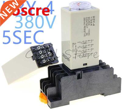 1SET H3Y-4 0-5Sec 380V Time relay power delay controller ST