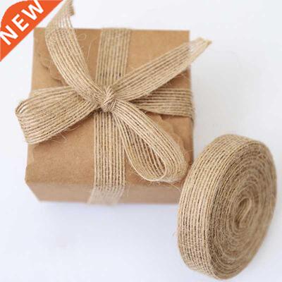 5yards 6mm-38mm Natural Vintage Jute Burlap Ribbon For Weddi