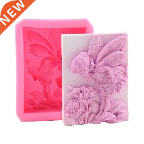 3D Flower Fairy Angel Silicone Soap Mold Handmade Soap