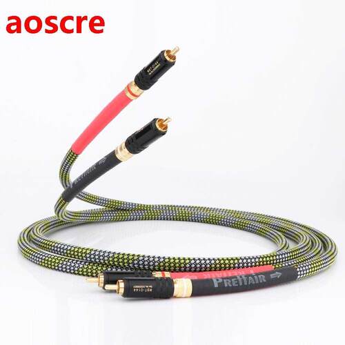 Preffair 48B Premium RCA Audio Cable Pair 6N OFC HiFi RCA In