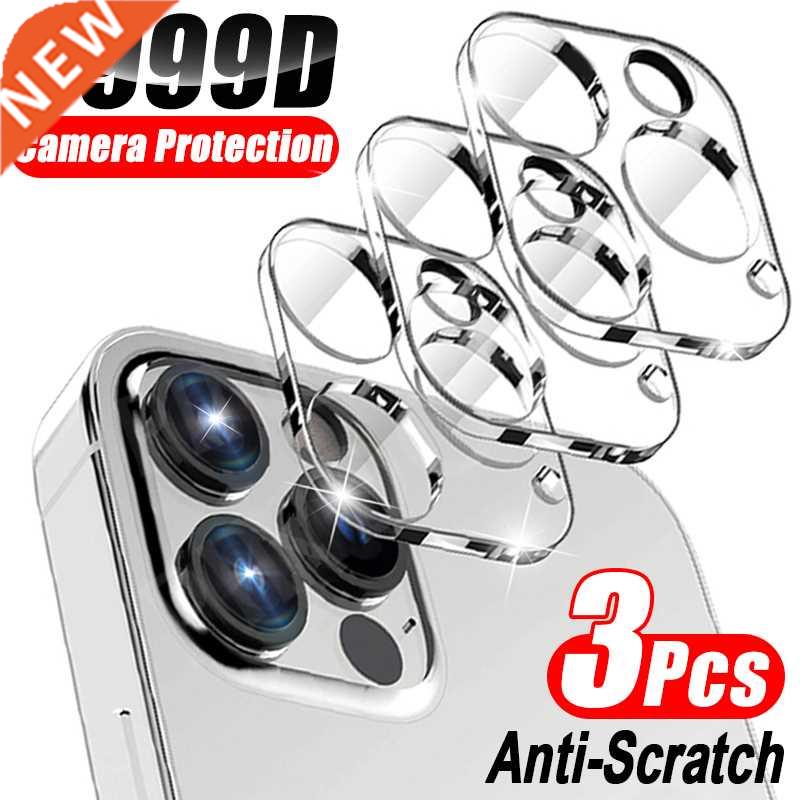 3Pcs Full Cover Camera Lens Glass On For iPhone 13 12 Pro Ma