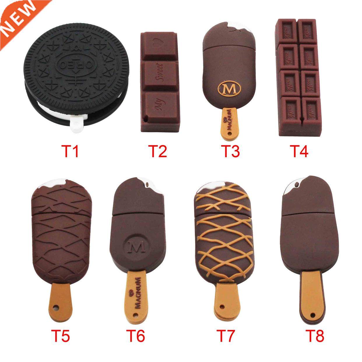 Cartoon Ice Cream USB 2.0 Flash Drive 4G 8G 16GB 2GB 64GB 1
