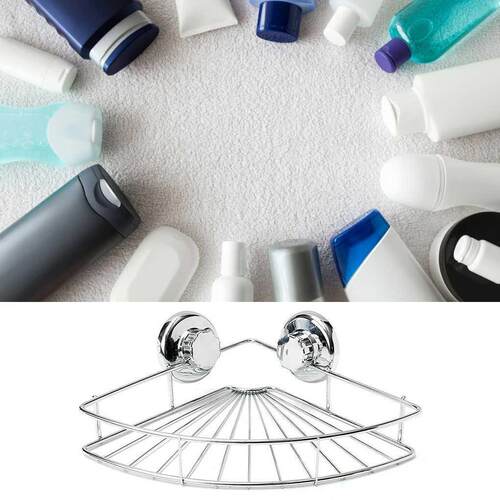 Stainless Steel Rack Punch-Free Bathroom Suction Shelf