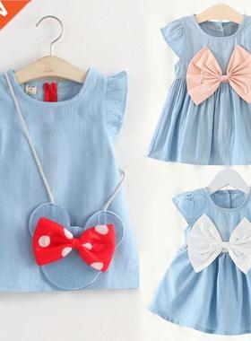 Kids Dresses Girls Csul New Fshion Costumes Cute Denim Ch