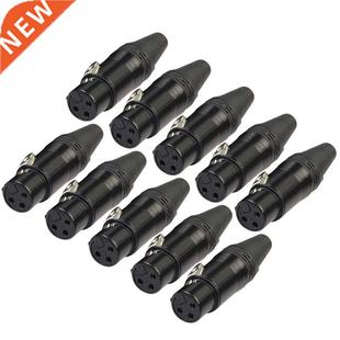 10pcs DIY Microphone XLR 3Pin Female Connector Cable Solder