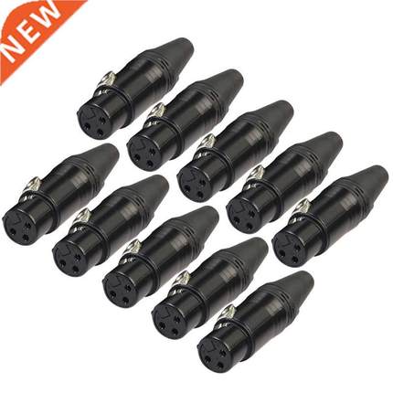 10pcs DIY Microphone XLR 3Pin Female Connector Cable Solder
