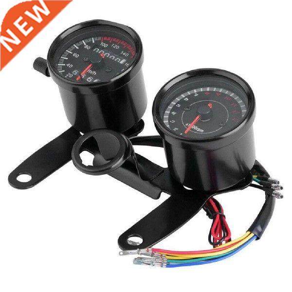 Cafe Racer Motorcycle Odometer Speedmeter Tachometer LED图片