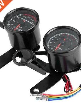 Cafe Racer Motorcycle Odometer Speedmeter Tachometer LED