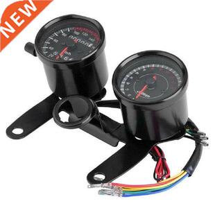 Cafe Racer Motorcycle Odometer Speedmeter Tachometer LED