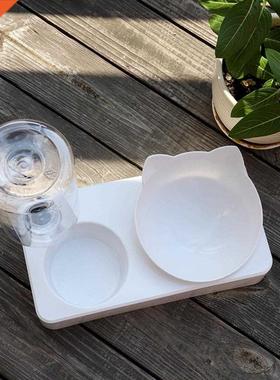 Distributeur d'eau pour chiens | Stockage plat d'aliments, P