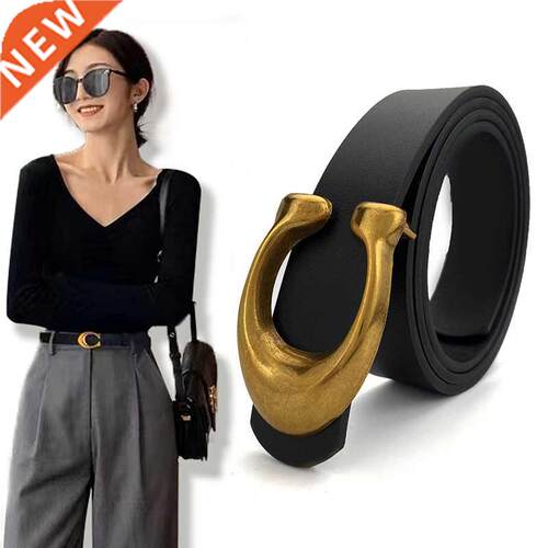 Fashion High Quality Women Leather Belts Retro Waist Strap D