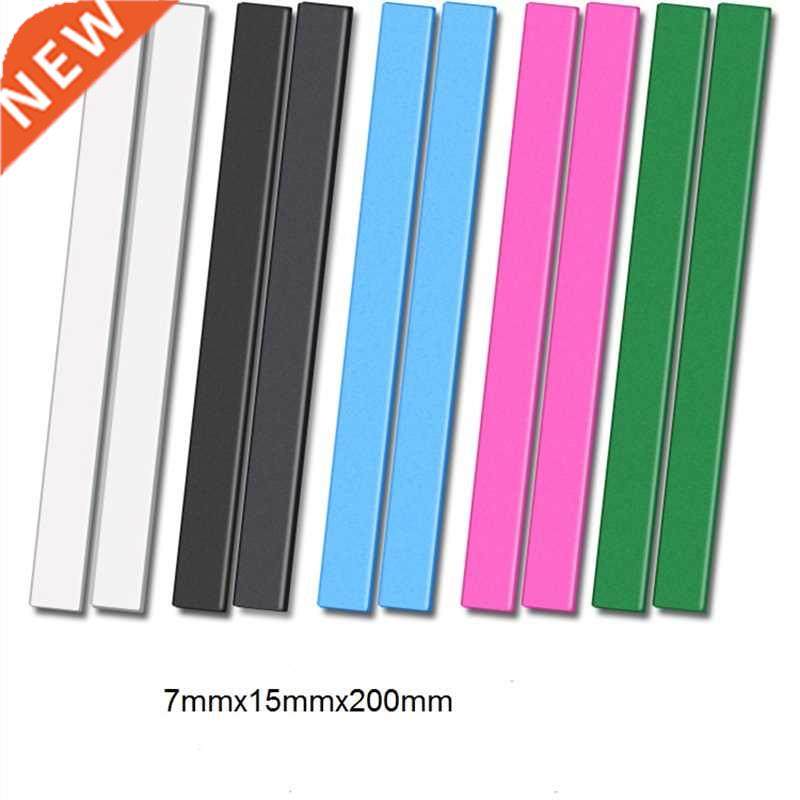 2pcs Rubber Magnet 7mmx15mmx200mm self Adhesive Flexible Mag