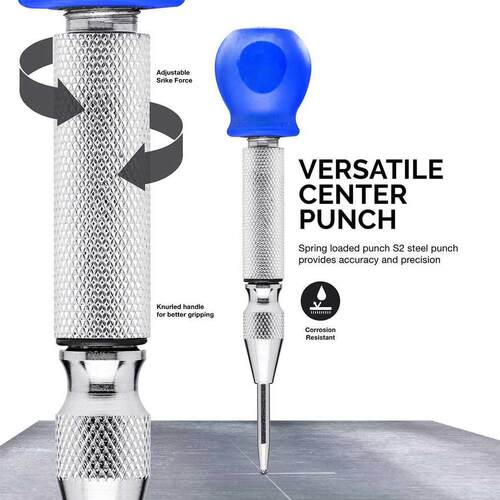 5-inch automatic center pin with spring, center drilling
