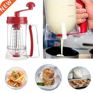 800ml Manual Pancake Maker Mixer Cake Funnel Batterer