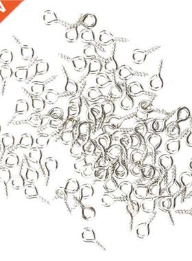 100pcs Small Tiny Mini Eye Pins Eyepins Hooks Eyelets Screw