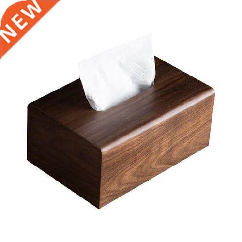 Tabletop Tissue Box Removable Paper Holder Napkin Wooden