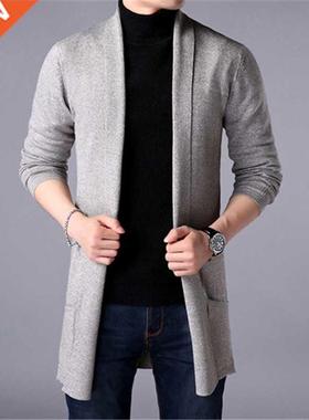 Sweater Coats Men New Fashion 2022 Autumn Men's Slim Long So