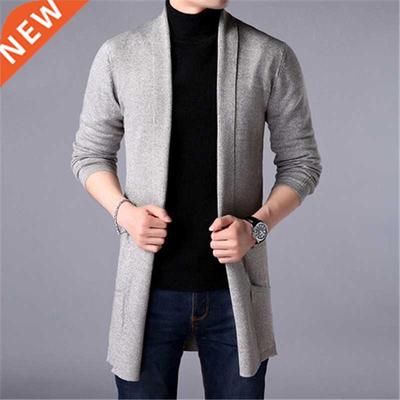 Sweater Coats Men New Fashion 2022 Autumn Men's Slim Long So
