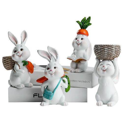 Ceramic Rit Ornaments Reading Sitting Rit Wine TV